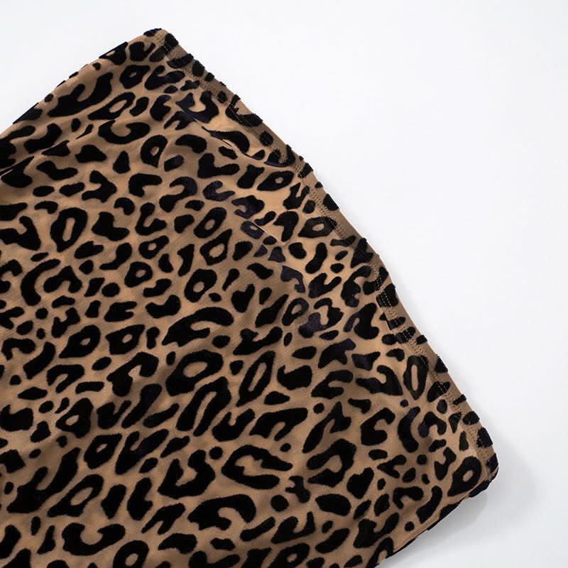 Fierce Leopard Print Strapless Maxi Dress with Integrated Gloves – Your Ultimate Fall & Holiday Party Statement