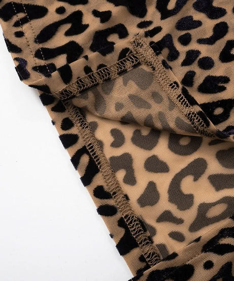 Fierce Leopard Print Strapless Maxi Dress with Integrated Gloves – Your Ultimate Fall & Holiday Party Statement