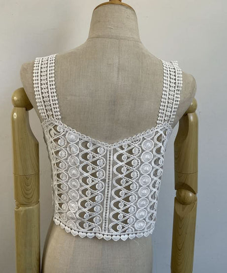 Delicate Crochet Lace Cami Top - Effortless Fall Layering & Boho Chic