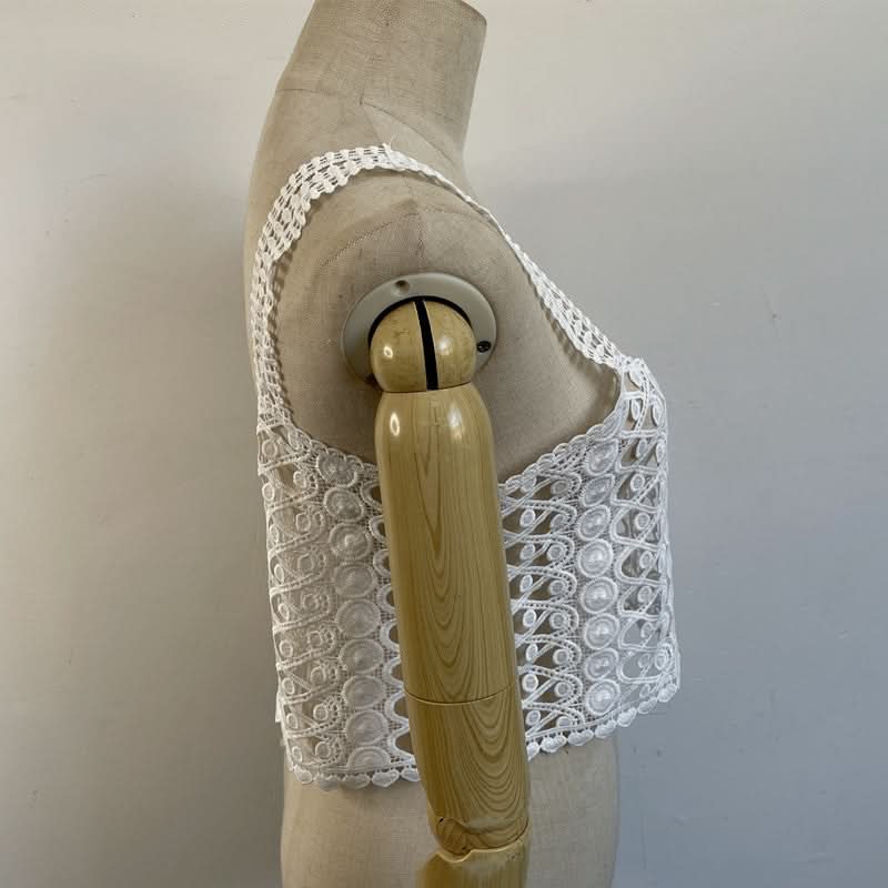 Delicate Crochet Lace Cami Top - Effortless Fall Layering & Boho Chic