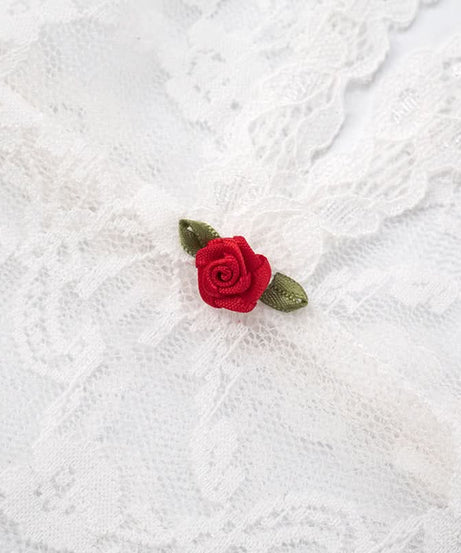 Romantic White Lace Cami & Shorts Loungewear Set - Cozy Fall Nights & Holiday Charm