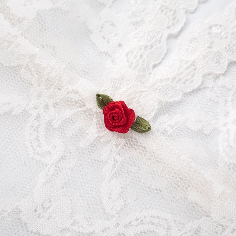 Romantic White Lace Cami & Shorts Loungewear Set - Cozy Fall Nights & Holiday Charm