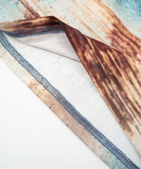 Artistic Abstract Print Tube Top & Maxi Skirt Set - Effortless Boho Chic for Fall & Resort