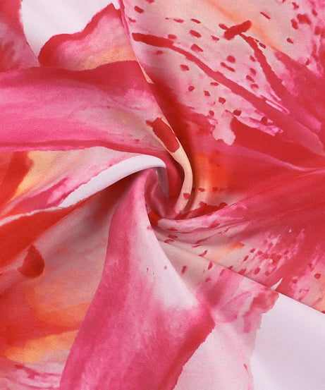 Effortless Pink Lily Halter Tube Top | Your Chic 'Escape the Chill' Vacation Essential