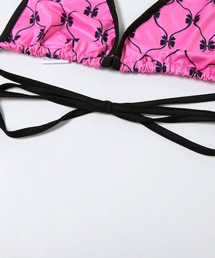 Y2K Coquette Pink Bow Halter Crop Top & Shorts Set - Long Sleeve Party Outfit
