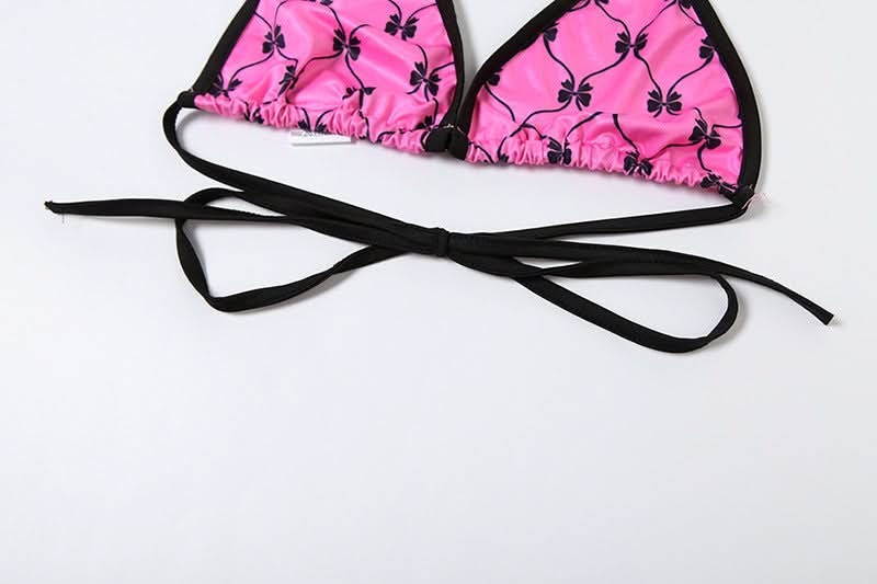 Y2K Coquette Pink Bow Halter Crop Top & Shorts Set - Long Sleeve Party Outfit