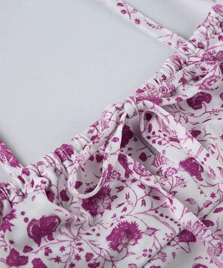 Effortless Chic: Paisley Floral Cami Maxi Dress with Tie-Front - Perfect for Fall Getaways & Layering