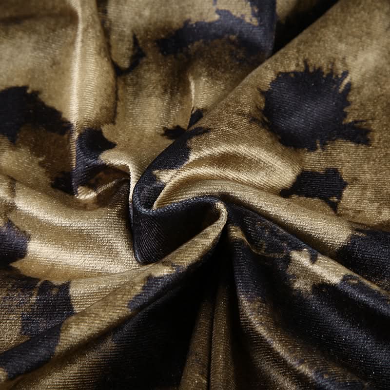 Chic Abstract Camo Maxi Slip Dress – Backless Elegance for Fall Nights