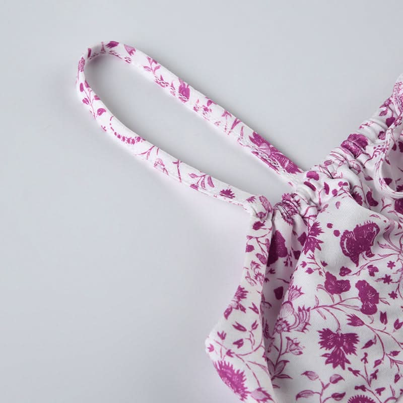 Effortless Chic: Paisley Floral Cami Maxi Dress with Tie-Front - Perfect for Fall Getaways & Layering