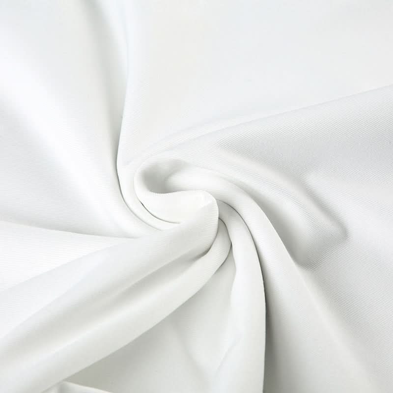 Chic Monochrome Rose Print Strapless Tube Top - Effortless Fall Style