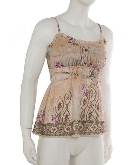 Boho Chic Floral Tie-Waist Cami Top – Your Flattering Fall Fashion Essential