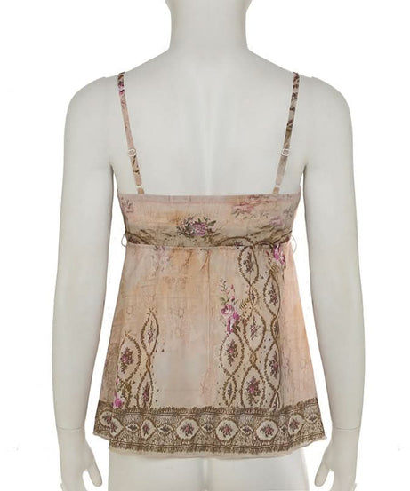 Boho Chic Floral Tie-Waist Cami Top – Your Flattering Fall Fashion Essential