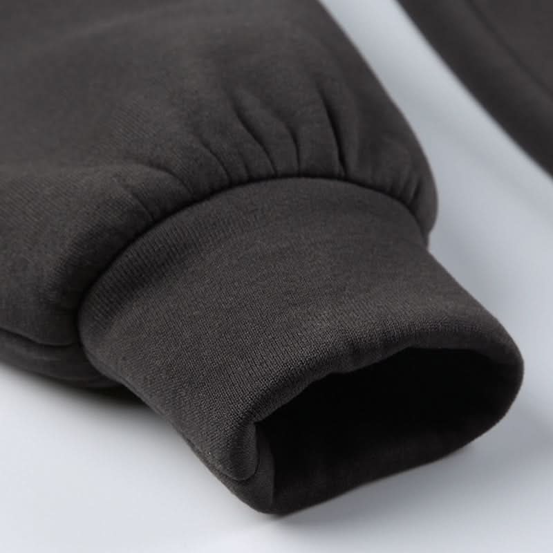 Cozy Fall Vibes: Women's 'SEE YOULATER' Graphic Athleisure Sweatshirt - Black & Burgundy Raglan Crewneck