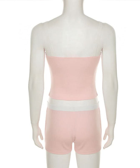 Sweet Dreams Blush Pink Lace Cami & Shorts Set – Cozy Loungewear for American Women