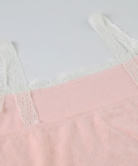 Sweet Dreams Blush Pink Lace Cami & Shorts Set – Cozy Loungewear for American Women
