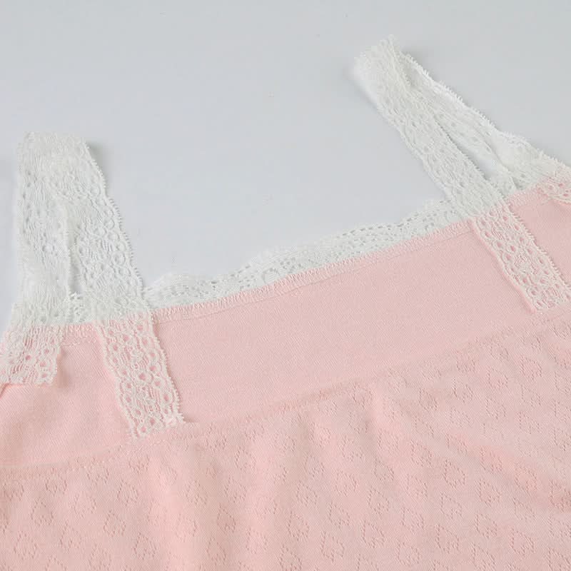 Sweet Dreams Blush Pink Lace Cami & Shorts Set – Cozy Loungewear for American Women