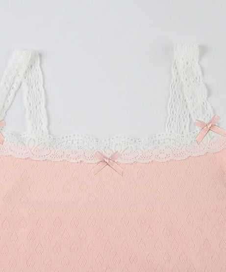 Sweet Dreams Blush Pink Lace Cami & Shorts Set – Cozy Loungewear for American Women