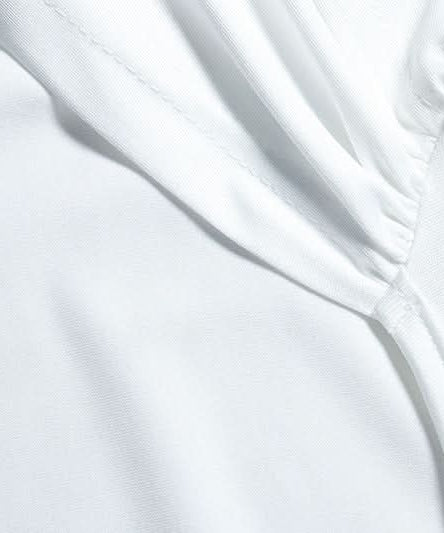 Glamorous White O-Ring Ruched Backless Maxi Dress - Perfect for Holiday Galas & NYE