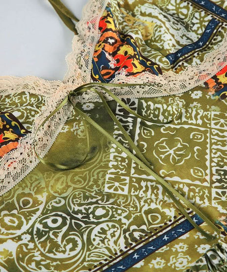 Boho Patchwork Lace Peplum Cami Top | Chic Fall Style for Women