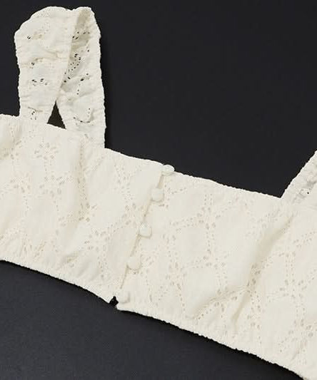 Effortlessly Chic Eyelet Two-Piece Set: Square Neck Crop Top & Maxi Skirt - Resort & Vacation Ready