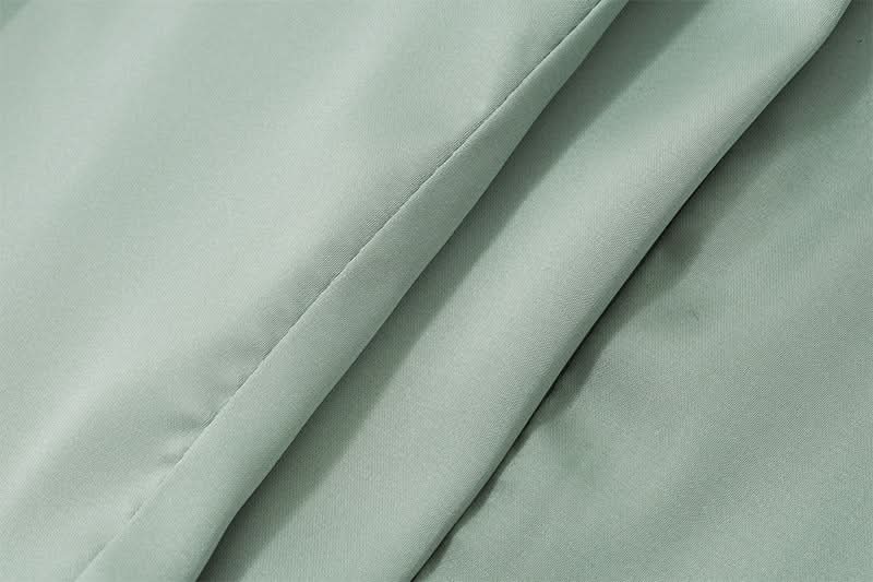 Romantic Sage Halter Top with Lace & Bow | Chic Fall Style for Women