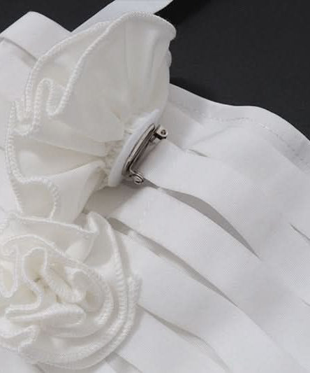 Sultry Noir Rose Halter Top: Edgy Cut-Out Design for Fall Nights & Halloween Parties