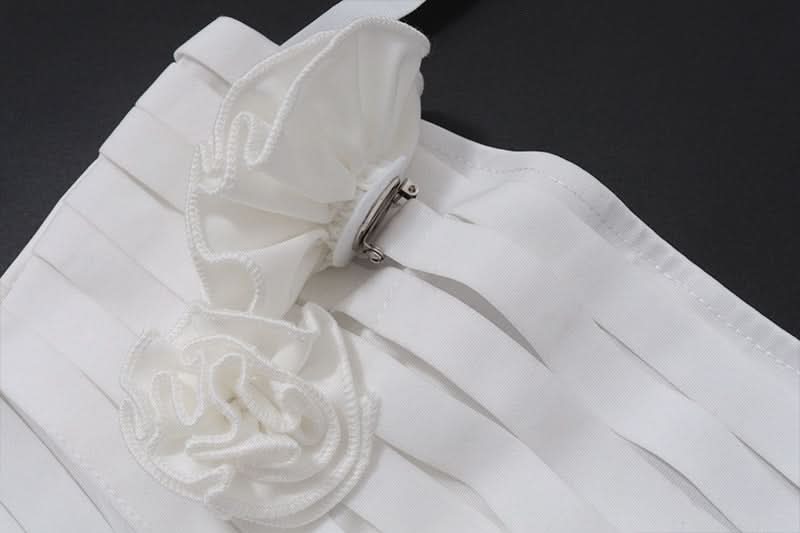 Sultry Noir Rose Halter Top: Edgy Cut-Out Design for Fall Nights & Halloween Parties