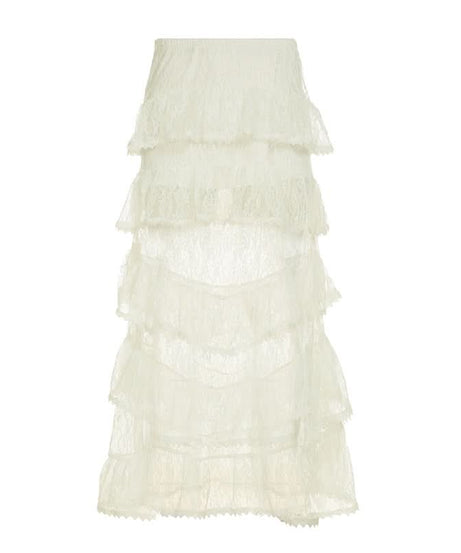 Romantic Tiered Lace Maxi Skirt - Fall Chic & Holiday Ready
