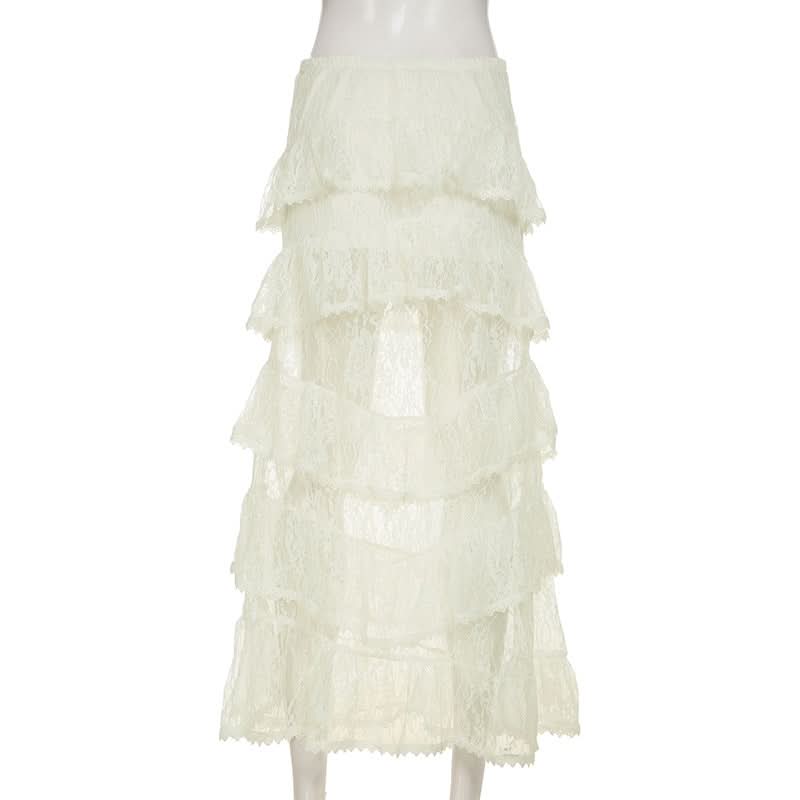 Romantic Tiered Lace Maxi Skirt - Fall Chic & Holiday Ready