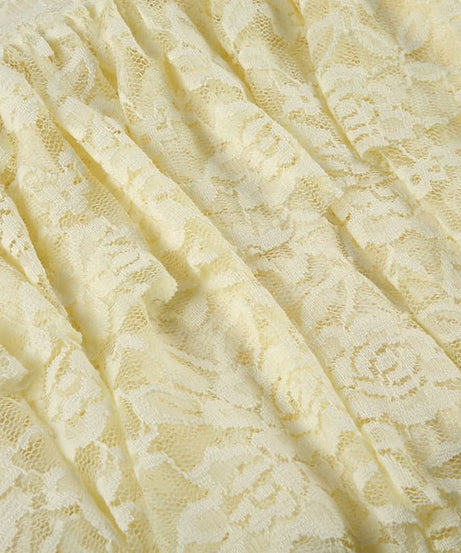 Sweet & Chic Butter Yellow Lace Tiered Mini Dress | Fall Festivities & Resort Ready