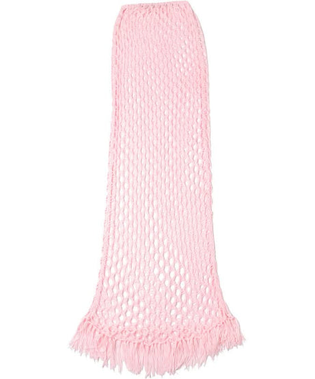 Blush Pink Crochet Maxi Dress & Strapless Bodysuit Set - Your Bold Fall Getaway & Party Statement