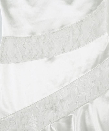 Siren Flowy Satin & Lace Mini Dress - Chic Fall Party & Holiday Glam