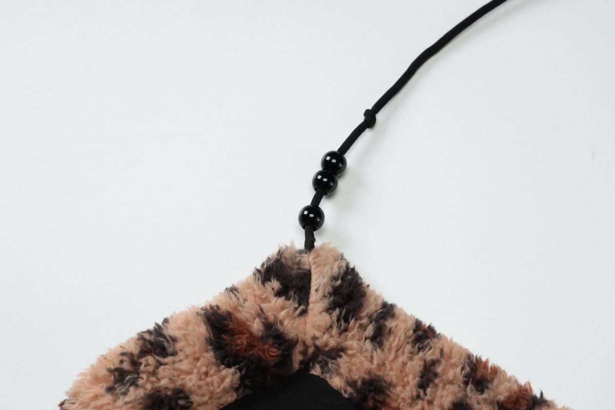 Wild Side Leopard Faux Fur Halter Top & Shorts Set | Cozy Loungewear & Halloween Ready!