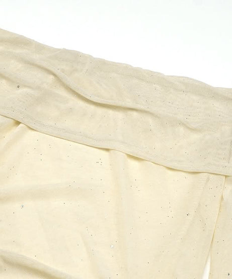 Chic Sparkle: Off-Shoulder Glitter Mesh Ruched Mini Dress - Your Fall & Holiday Party Essential