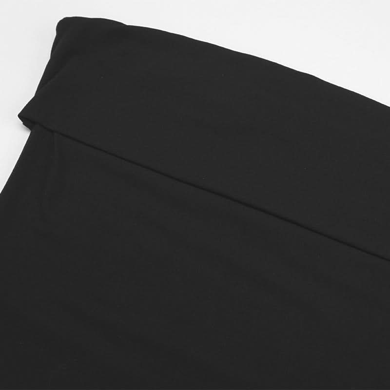 Chic Black Tube Top for Women - Versatile Fall & Holiday Layering Essential