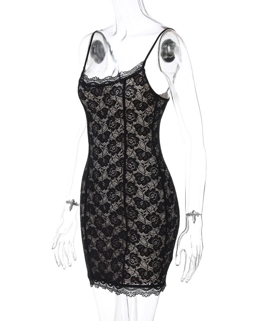 Alluring Black Lace Cami Mini Dress | Your Perfect Fall & Holiday Style Essential