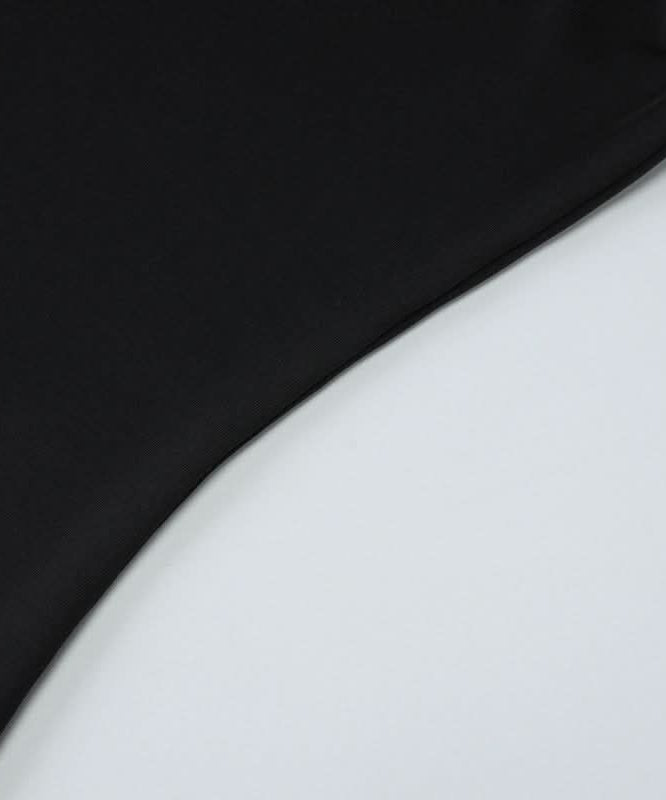 Luxe Black Halter Maxi Dress with Gold Accent - Perfect for Fall & Holiday Parties