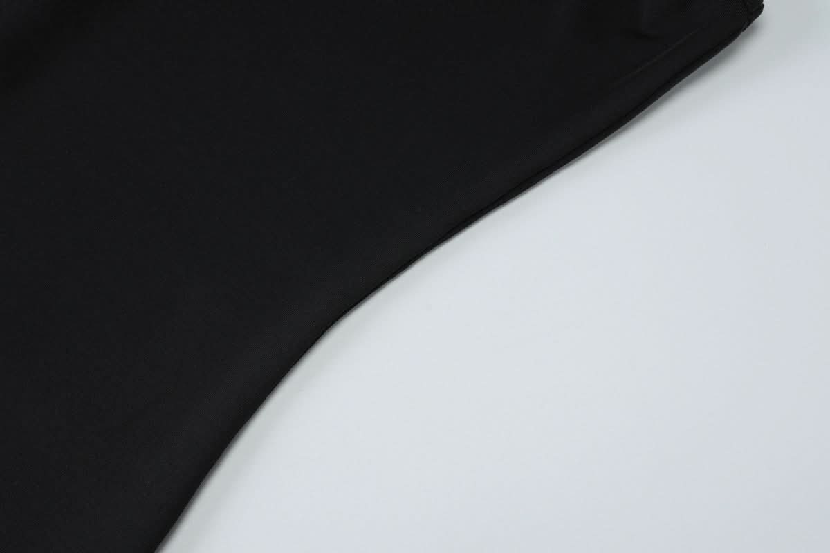 Luxe Black Halter Maxi Dress with Gold Accent - Perfect for Fall & Holiday Parties