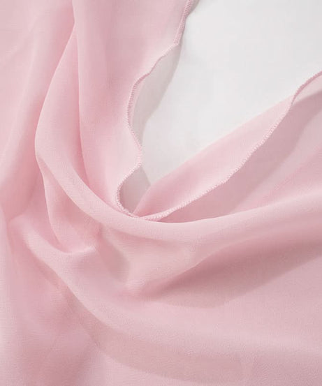 Sultry Sheer Pink Cowl Neck Mini Dress - Long Sleeve | Fall & Holiday Party Glam