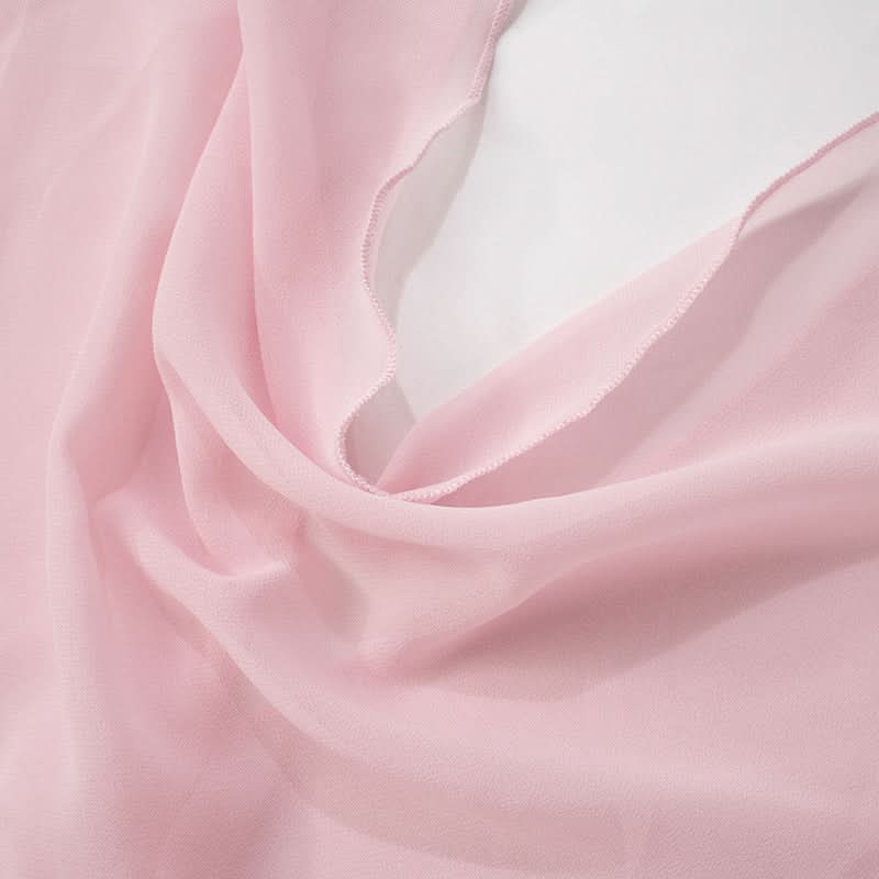 Sultry Sheer Pink Cowl Neck Mini Dress - Long Sleeve | Fall & Holiday Party Glam