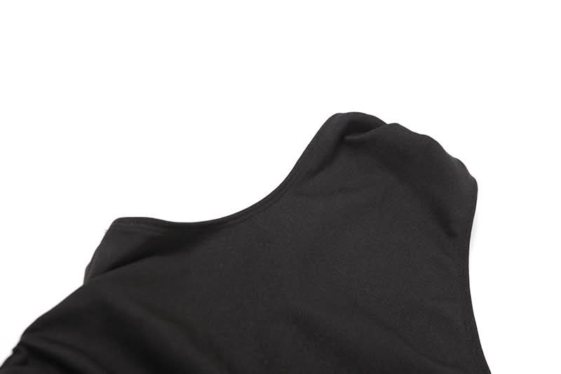 Gala Ready: Daring One-Shoulder Cut-Out Black Maxi Dress with Laced High Slit – Perfect for Fall & Holiday Parties