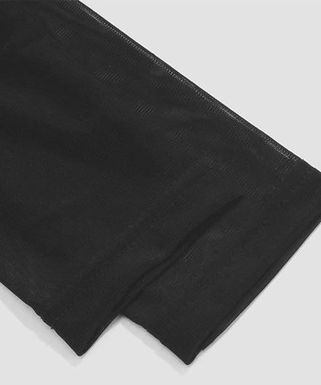 Trendy Square Neck Mesh Long Sleeve Top - Chic Sheer Fall Party & Night Out Style