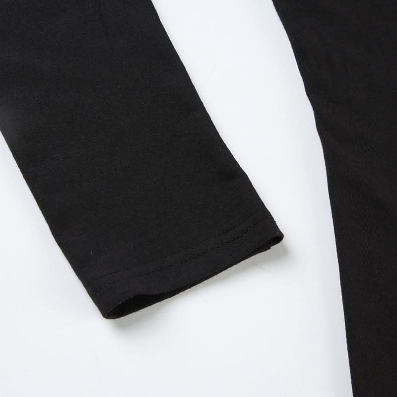 New York Peace & Love Off-Shoulder Long Sleeve Top - Women's Fall Fashion Must-Have