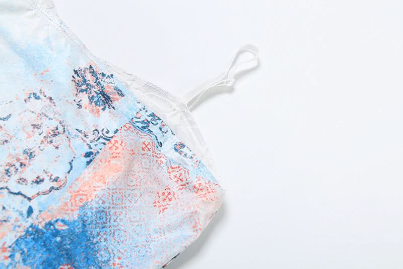 Chic Patchwork Cami Top & Lace Slit Maxi Skirt Set - Your Fall Getaway Essential