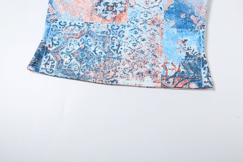 Chic Patchwork Cami Top & Lace Slit Maxi Skirt Set - Your Fall Getaway Essential