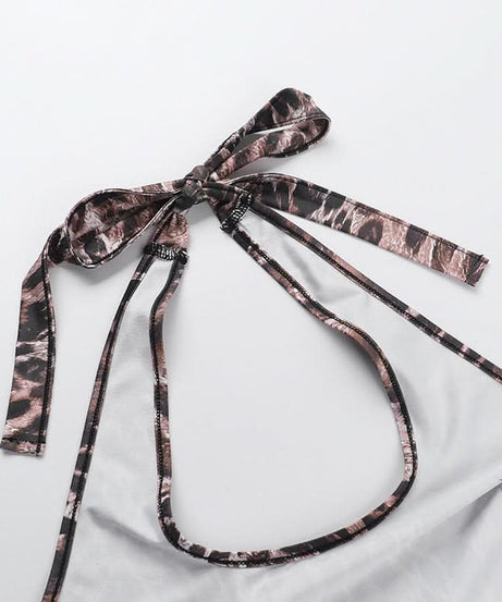 Wildly Chic Leopard Print Halter Romper - Your Perfect Backless Look for Fall Parties & Getaways