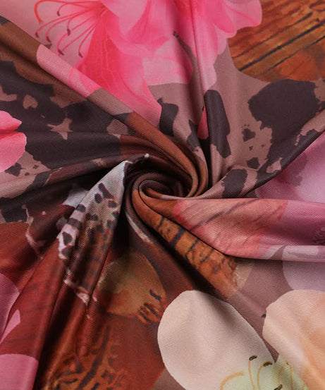 Vibrant Floral Cold Shoulder Maxi Dress | Elegant Ruffle Resort Wear for Fall Getaways