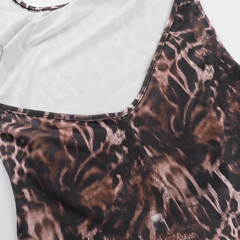 Wildly Chic Leopard Print Halter Romper - Your Perfect Backless Look for Fall Parties & Getaways