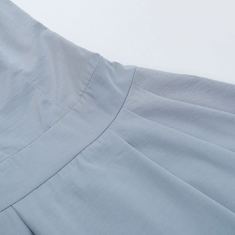 Chic Periwinkle Pleated Backless Mini Dress - Strappy Cami for Fall & Holiday Styles