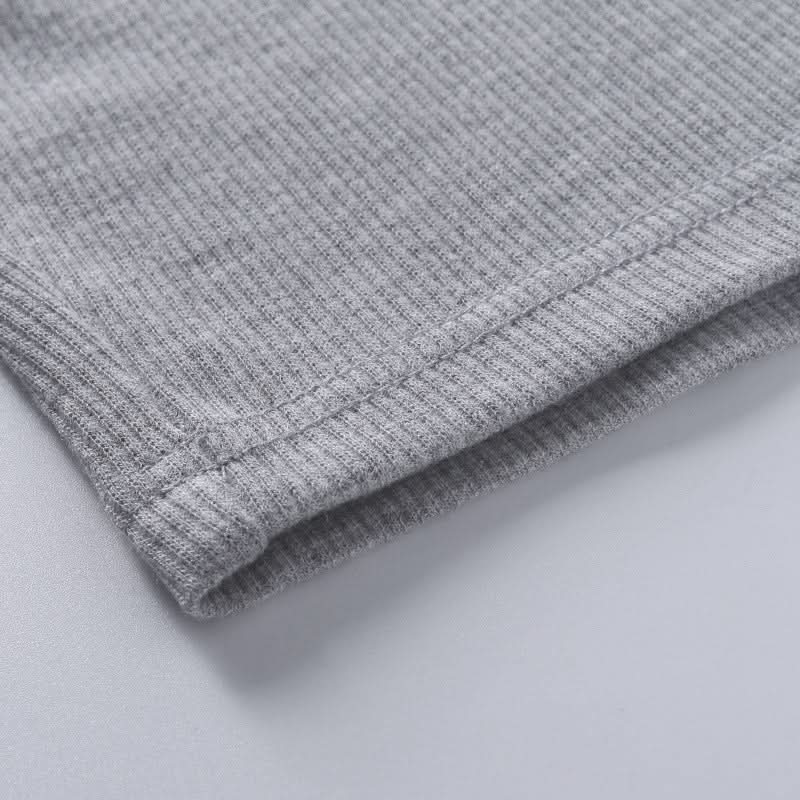 Cozy Chic Ribbed Quarter-Zip Crop Top | Women's Long Sleeve Athleisure with Thumbholes for Fall